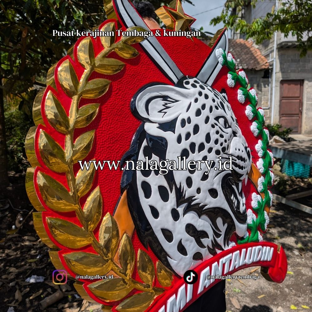 Produsen Logo TNI Tembaga Custom