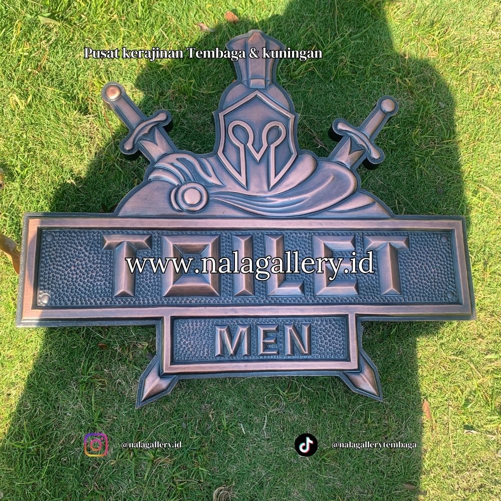 Set Dekorasi Spartan Tembaga : Patung Tembaga, Relief Tembaga, Logo Tembaga