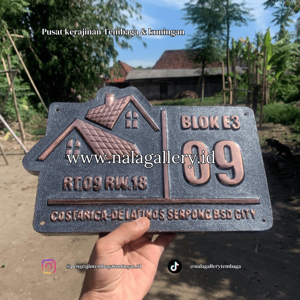 Nomor Rumah dengan Desain Custom dengan kualitas terbaik